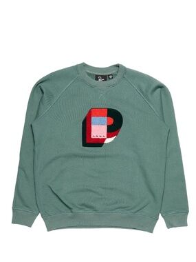 By Parra Building Block Logo Crew Neck Sweatshirt - Green